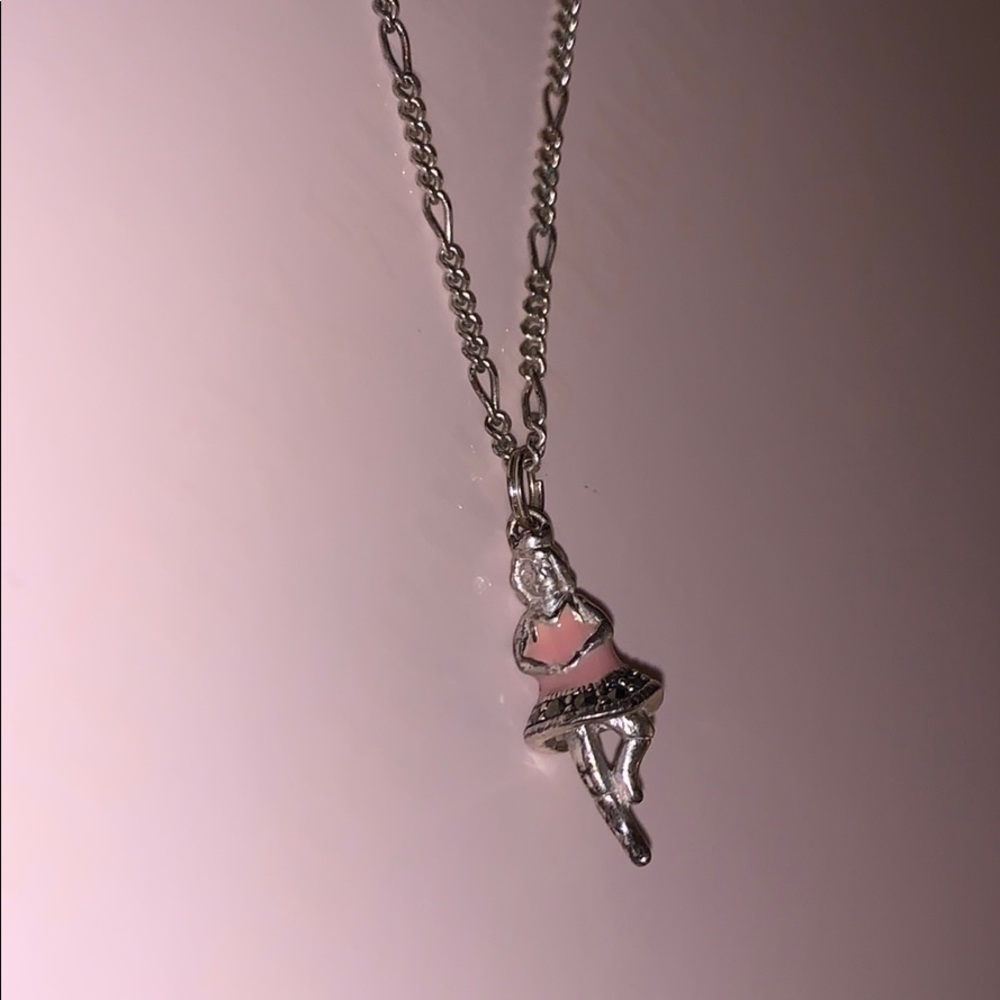 Adorable Silver Ballerina Bracelet